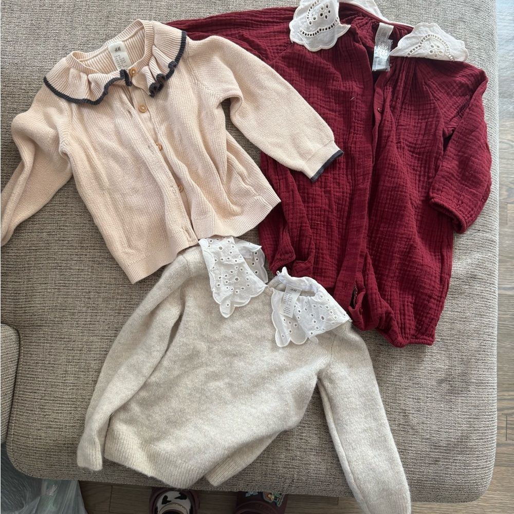 H&M Kids Sweaters Bundle - Cream, Red, and Beige